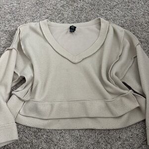 Urban Outfitters Cream Crop Top